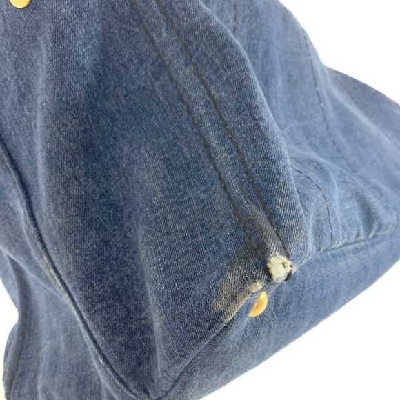 Prada Canapa Tote Bag Denim Indigo Blue - Picture 5 of 5